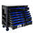 12-Layer Drawer Multi-Purpose Tool Car, With Wheels, Iron Top, Sideboard