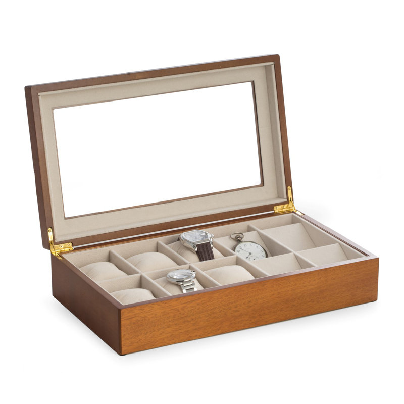 Wood Watch Box +, Brown