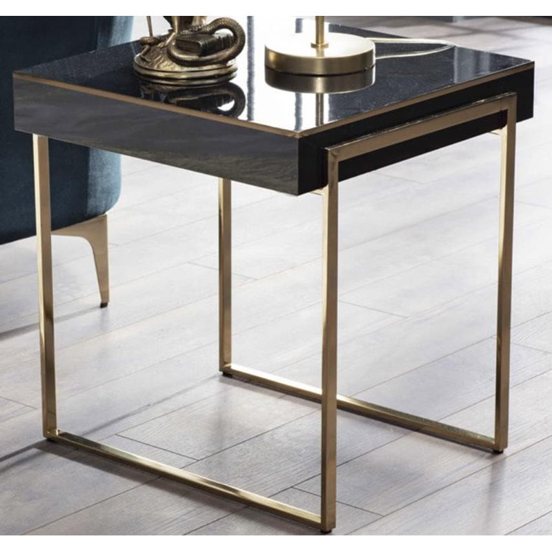 Tisya Solid Wood Top End Table