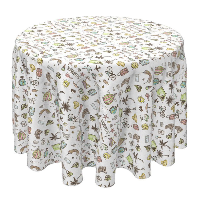 Round Cotton Tablecloth