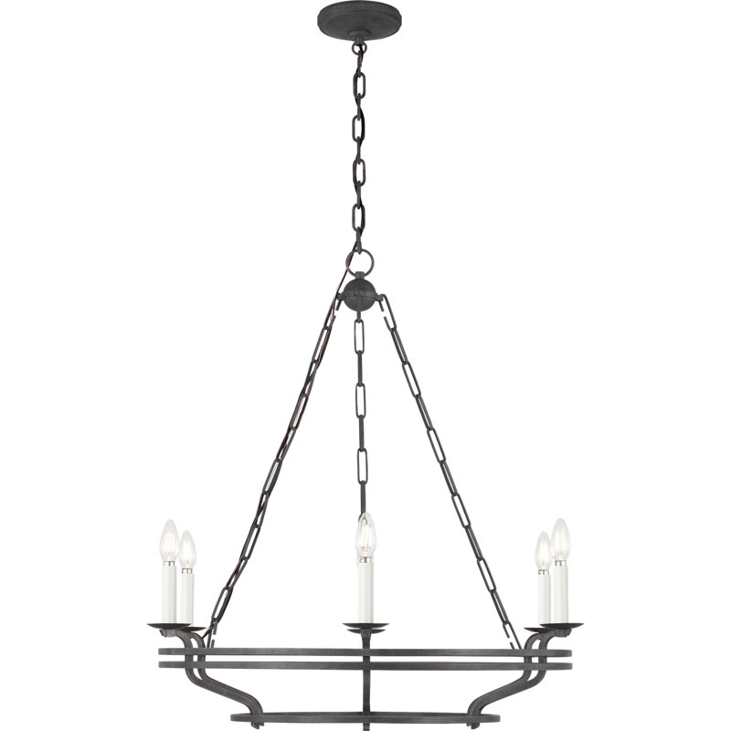 Chapman and Myers Casual Brighton Chandelier, 32, Italian Rust
