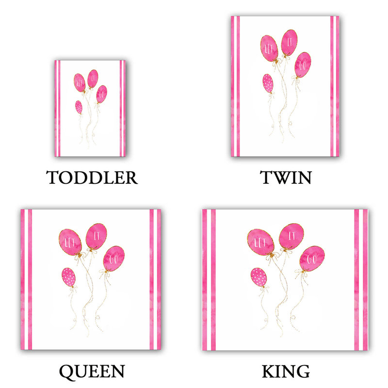 Ensemble de housse de couette let it go stripe, 1 housse simple + 1 taie standard