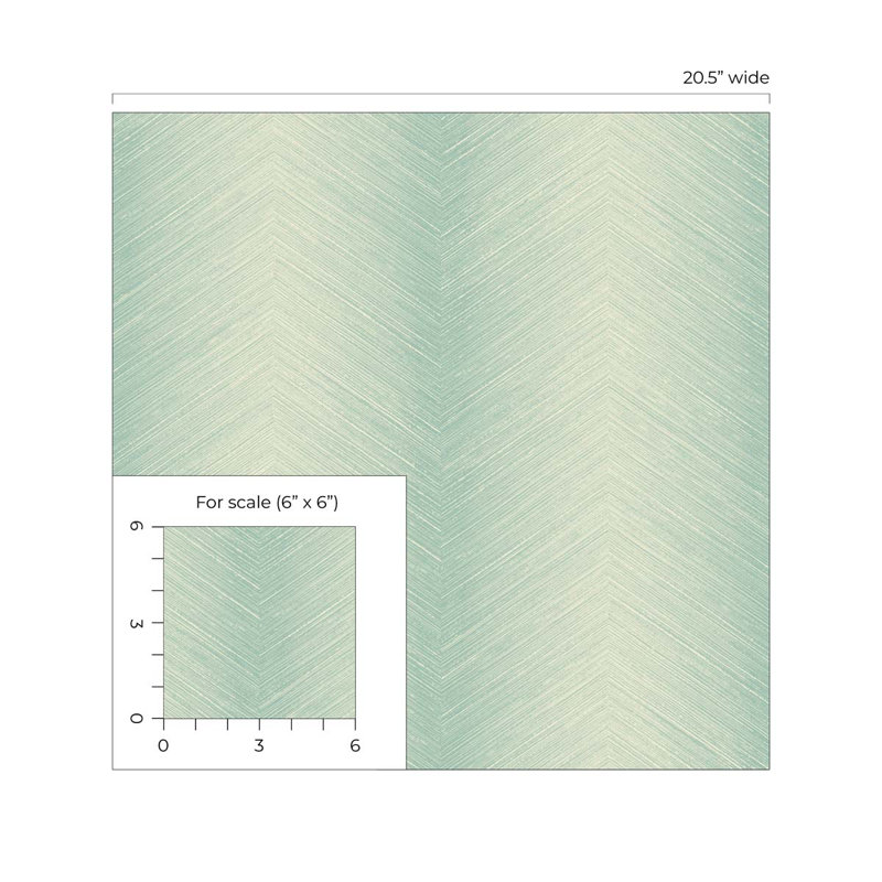 Rouleau de papier peint L 33 pi x l 20,5 po, Vert Aloe Vera
