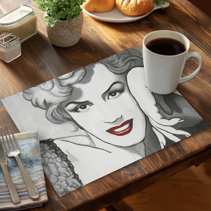 Napperon vintage rétro Marilyn Monroe - décor romantique