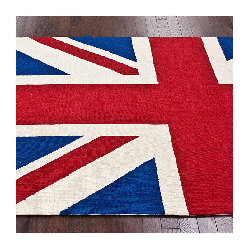 Tapis rouge Caley Union Jack, 5' x 8'