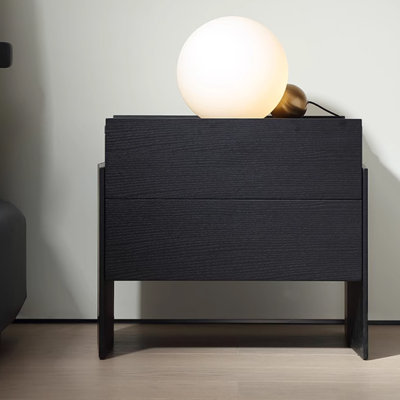 Minimalist Black Nightstand
