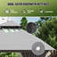 Pavillon de jardin extérieur avec double toit, auvent spacieux avec filet et rideaux, pour patio, pelouse et cour arrière-122483055