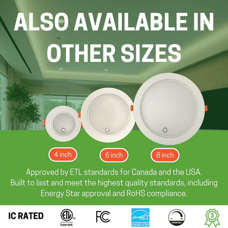 Spots encastrés à DEL extra-plats E2 Lighting avec batterie de secours | Lot de 2 | 10 cm | 9 W | Intensité variable | Température de couleur réglable à 5 niveaux