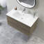 Meuble-lavabo mural 36 po avec lavabo en céramique intégré