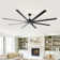 96 Inch Industrial Dc Motor Ceiling Fan, Large Ceiling Fan With 8 Reversible Blades,  5-Speed Remote Control, Home Or Commercial Ceiling Fans For Porch/Garage/Shop, Black