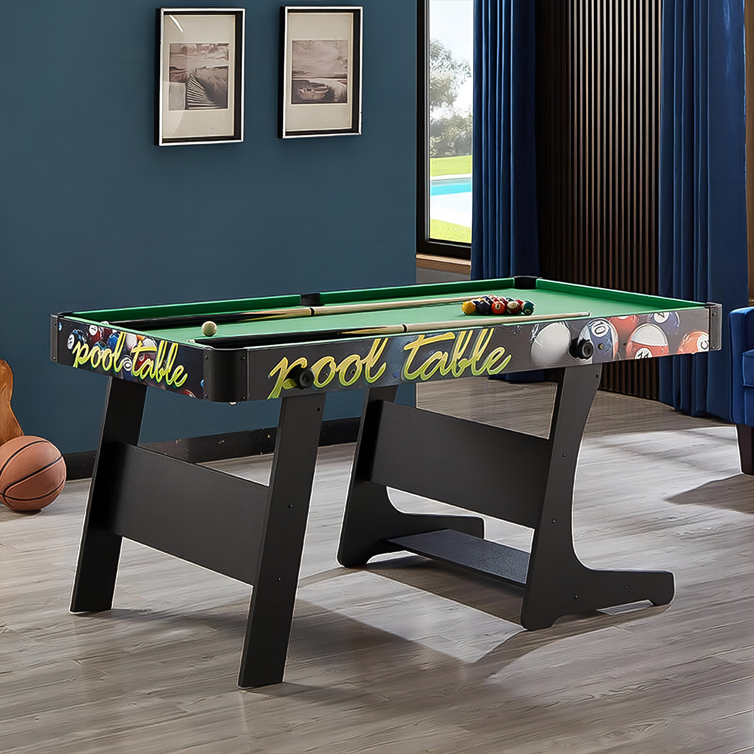 iCool Appliances 3-in-1 Multi Game Table Includes Billiards, Table ...