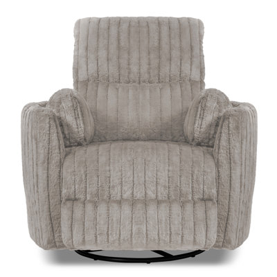 Spinelli Chenille Power Swivel Glider Recliner