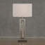 Lampe de table de conception moderne 1pc, lampe de table décorative décorative scintillante, lumière de danse de l'eau, veilleuse satinée
