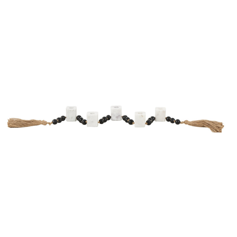 Porte-bougie blanc Cole and Grey, H 2,1 po x l 52 po x P 2 po