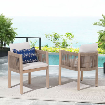 Coleon Outdoor Patio Dining Chair With Cushions