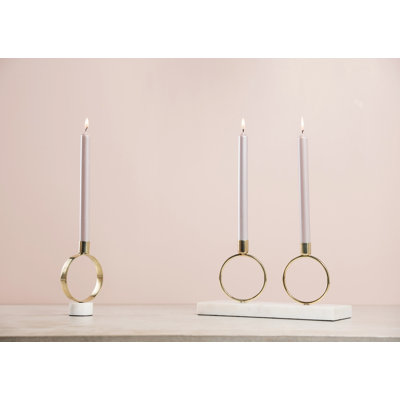 Bougeoir de table en fer 5 po