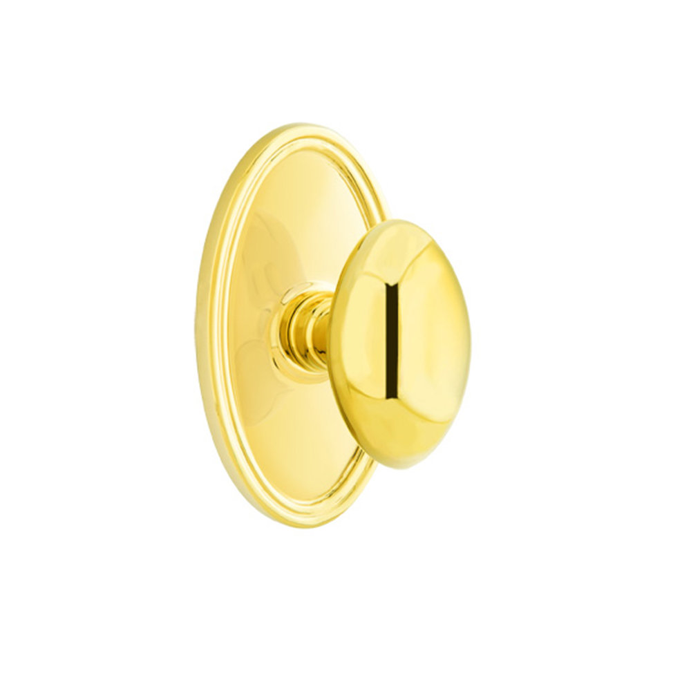 Emtek Dummy Knobset w/ Oval Roestte and Egg Knob Emtek