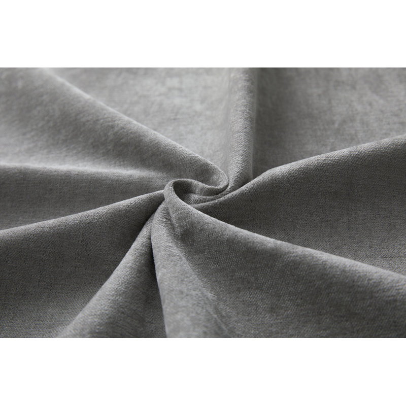 Fauteuil surdimensionné en chenille de style moderne, Gris