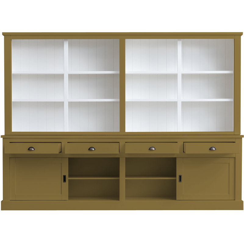 Byers Display Cabinet, Green/Brown