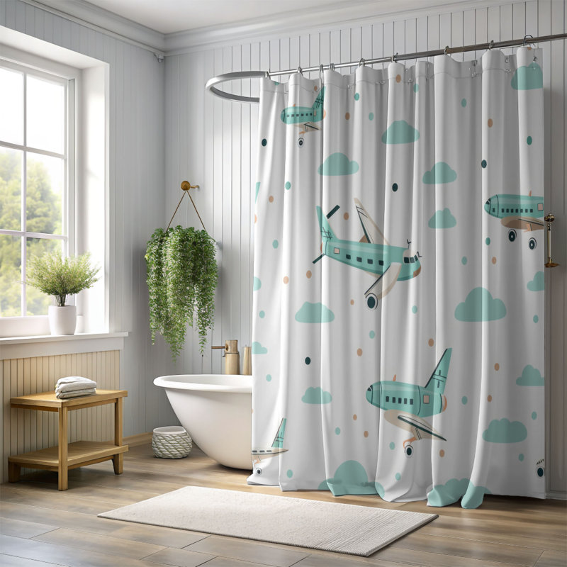 Rideau de douche Vandella, H 74 po x l 71 po