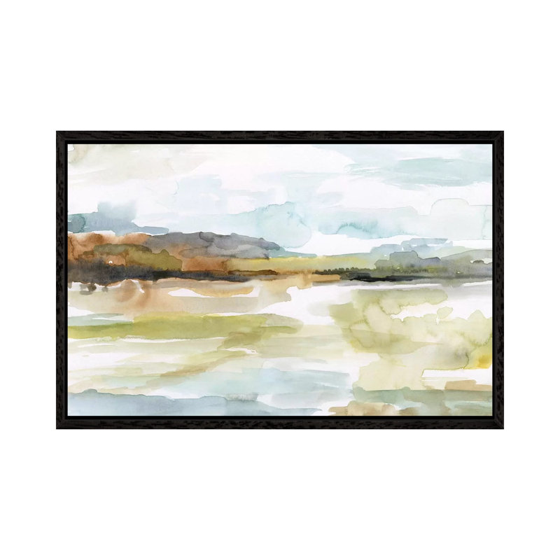 Faraway by Nan - Painting on Canvas, 101.6 cm H x 66.04 cm W, Black Framed