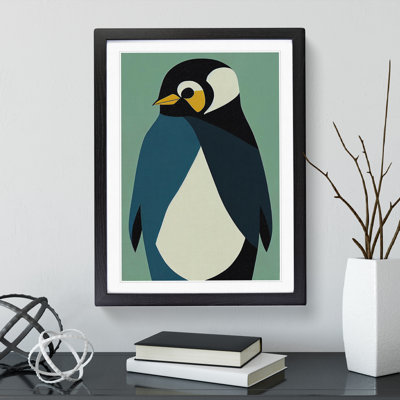 Penguin In Abstract No.4 - Wall Art