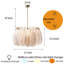 Lustre luxueux en plumes avec lumières