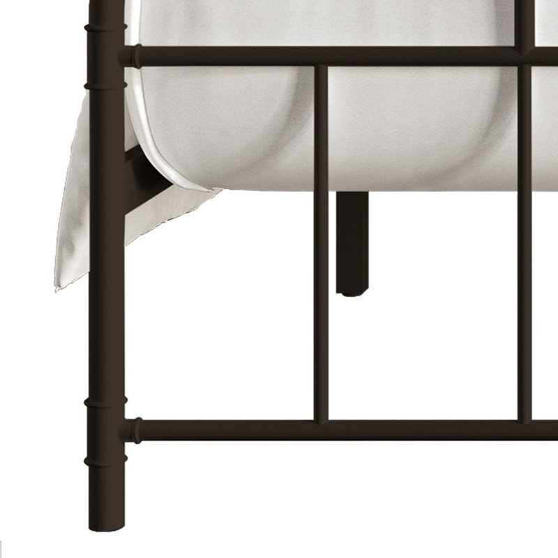 Avier Metal Spindle Bed, Full, Brown