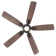 Mykonos 5 - Blade Smart Ceiling Fan with Remote Control and LED Light Kit Included, Works With Alexa and iOS / Android App