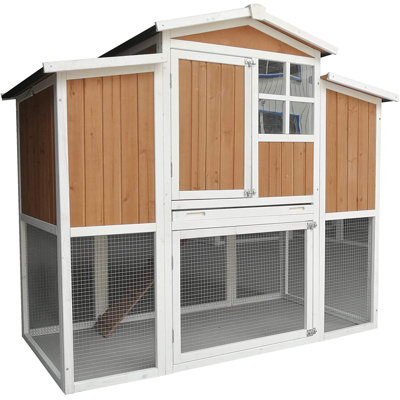 Analisse 12.7 Square Feet Chicken Coop with Chicken Run For Up To 3 Chickens