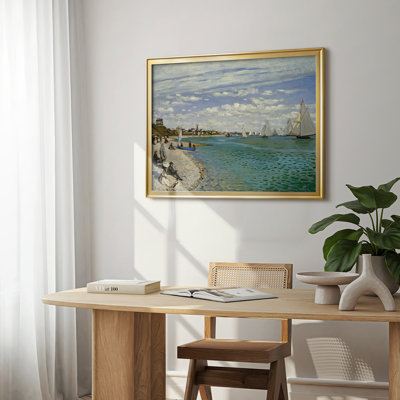 Regatta at Sainte-Adresse-Claude Monet-Framed Gallery Wrapped Canvas-1867