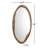 Wood Oval Wall Mirror