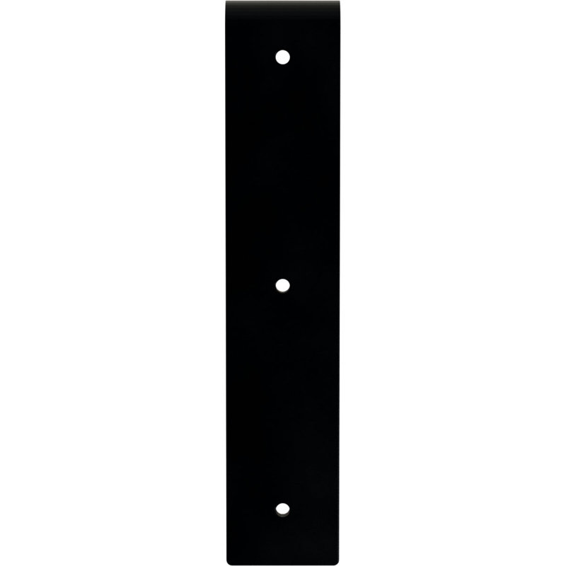 Support en acier Hamilton, Noir thermolaqué, H 10 po x l 2 po x P 10 po