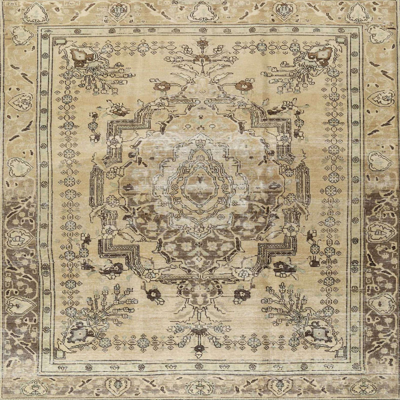 Oriental Indoor Rug, Square 4'