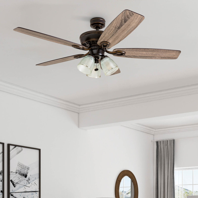 Ventilateur de plafond 52 po avec lumière DEL Marston