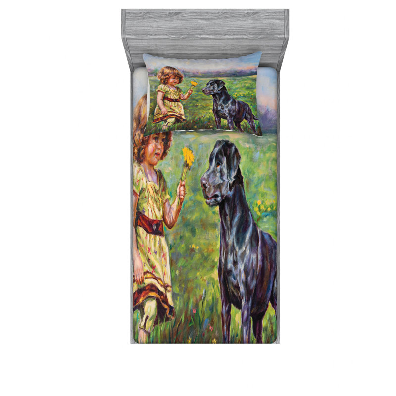 Microfiber Sheet Set, Twin Sheet Set with Fitted Sheet