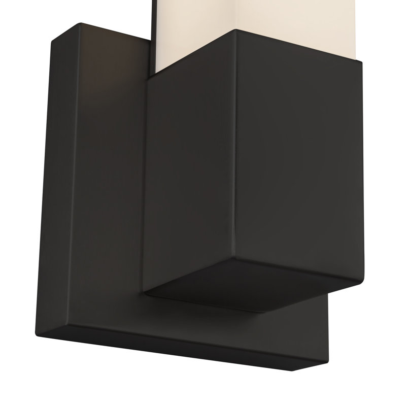 Vivi 14-in Black dimmable LED Wall Sconce, Matte Black