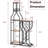 5-Tier Freestanding Wine Rack with RGB LED Light Metal Frame Glass Holder Home Bar Storage Shelf