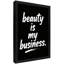 Encadré noir, message inspirant rétro - la beauté est mon entreprise, impressions murales de style rétro-1351952523