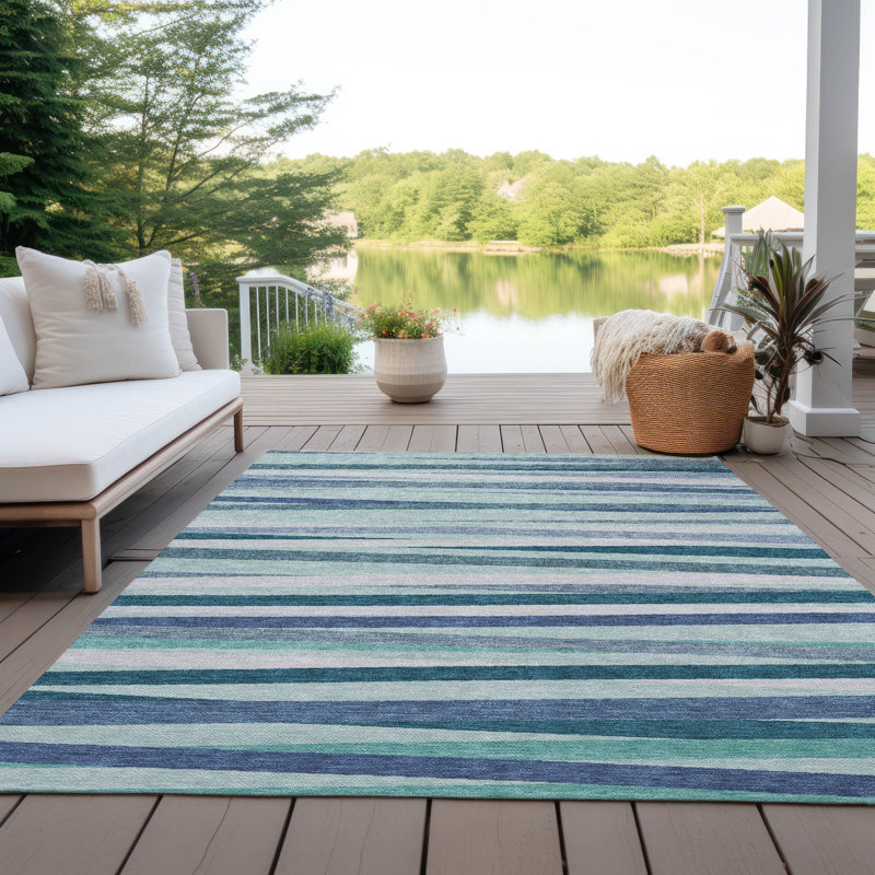  Tapis gris intérieur / extérieur lavable à la machine Chantille ACN997, Rectangle 9 pi x 12 pi