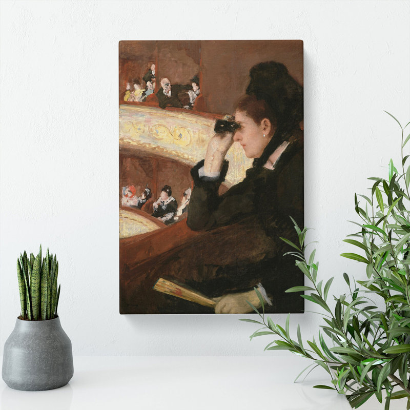 In The Loge by Mary Cassatt - Wrapped Canvas Painting, 50cm H x 35cm W x 3cm D