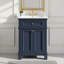 Armoire de salle de bain 24 po Vintage Elegance avec portes à fermeture douce et tablette réglable, meuble-lavabo avec lavabo en céramique-1504712212