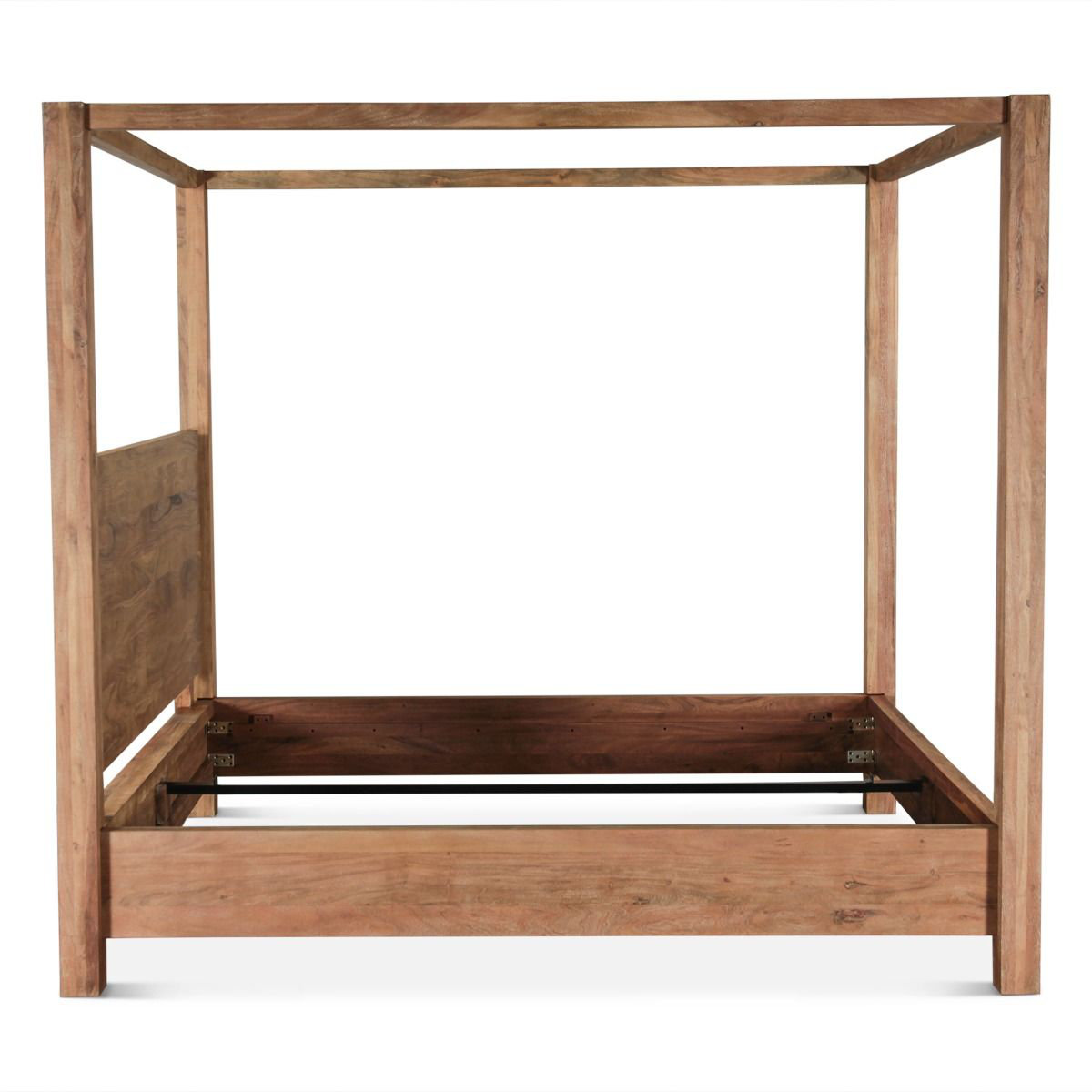 Xaydin Canopy Bed In Brushed Acacia, King