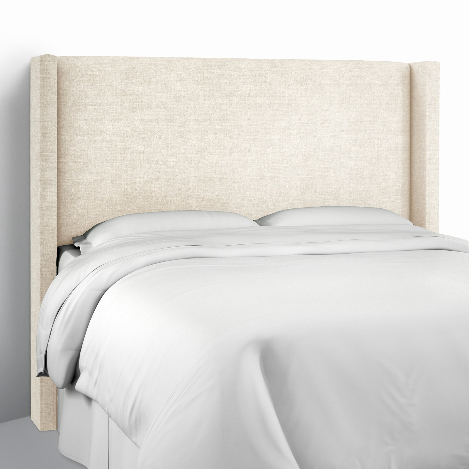 Hanson Upholstered Headboard, King, Classic Talc Linen