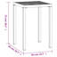 Lillya Square Metal Outdoor Side Table , 50cm cm W 50cm cm D
