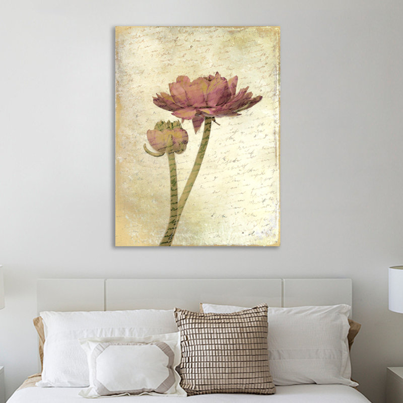 Ranunculus Bloom 1 by Kimberly Allen - Wrapped Canvas Print, 41cm H x 30cm W x 4cm D