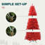 Arbre de Noël artificiel pin rouge -130365434