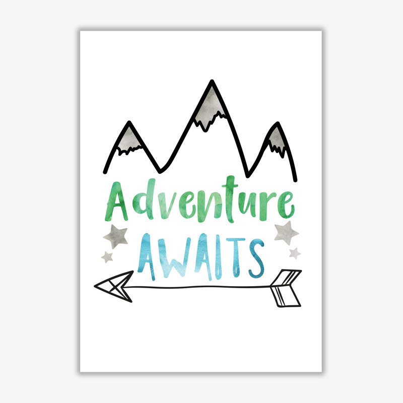 Adventure Awaits - Painting, No Frame, 30 cm H x 21 cm W x 1 cm D