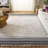 Larnette Hand Woven Cotton Pile Striped Rug-2084784132