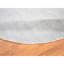 Tapis décoratif ronde de conception unique en forme de noué à la main New Age gris 7 pi 10 po